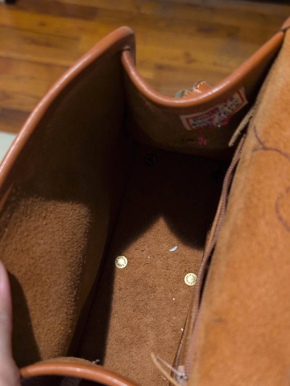 Vintage Dooney & Bourke Brown Leather Crossbody - Picture 11 of 15